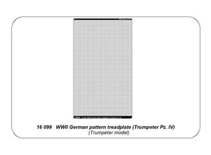 Plaque de marche à motif allemand Aber 16099 de la Seconde Guerre mondiale (Trumpeter Pz. IV) (1/16) – imagen 11