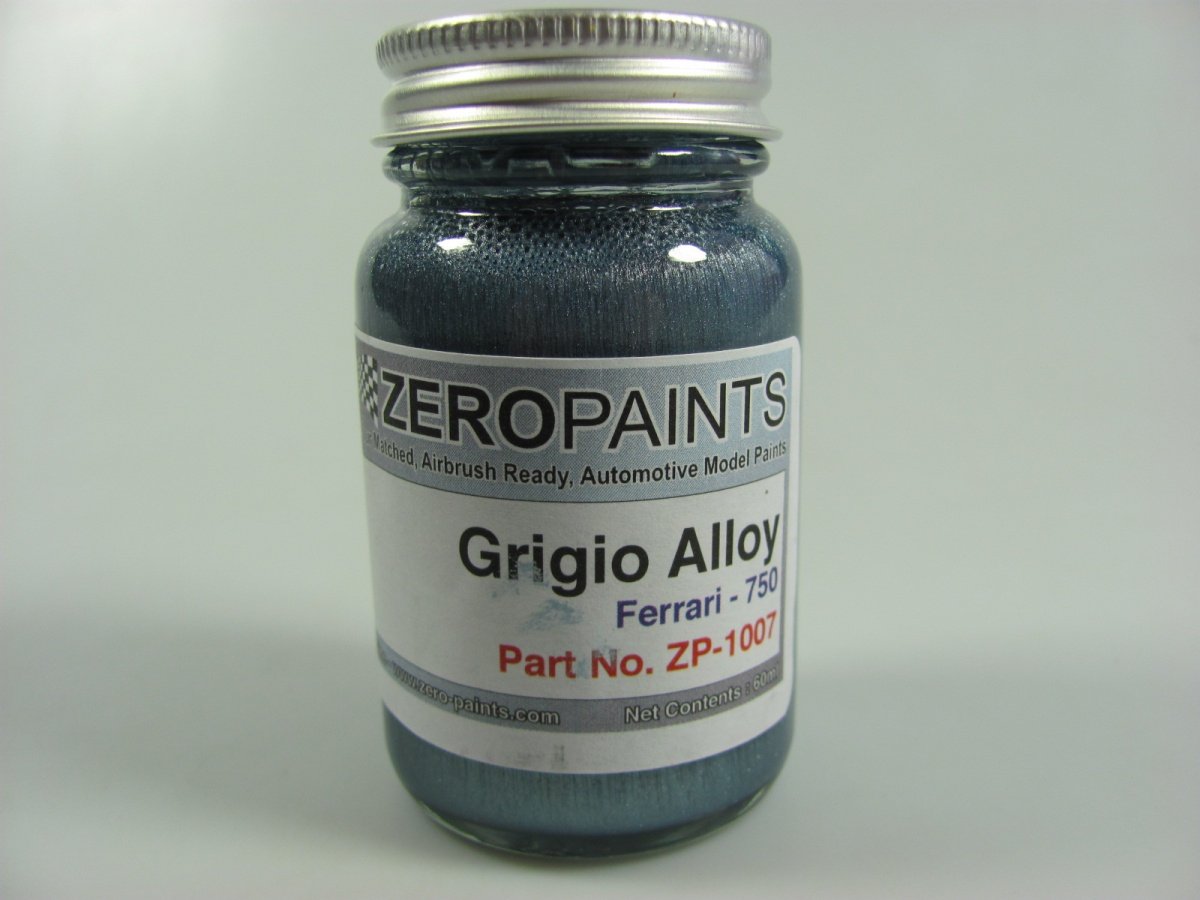Peinture Zero Paints ZP-1007-750 Grigio Alloy pour Ferrari 60 ml