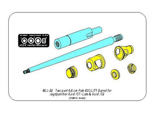 Aber 48L-22 Barrel Pak 43/3 L/71 8,8 cm pour Jagdpanter 1/48 – immagine 14