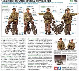 Tamiya 35333 Coffret de parachutistes britanniques avec vélos (1/35) – image 2