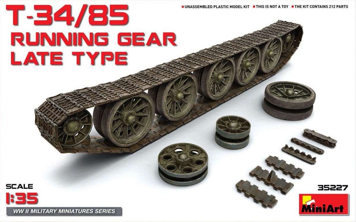 MiniArt 35227 T-34/85 Train roulant Type tardif 1/35 