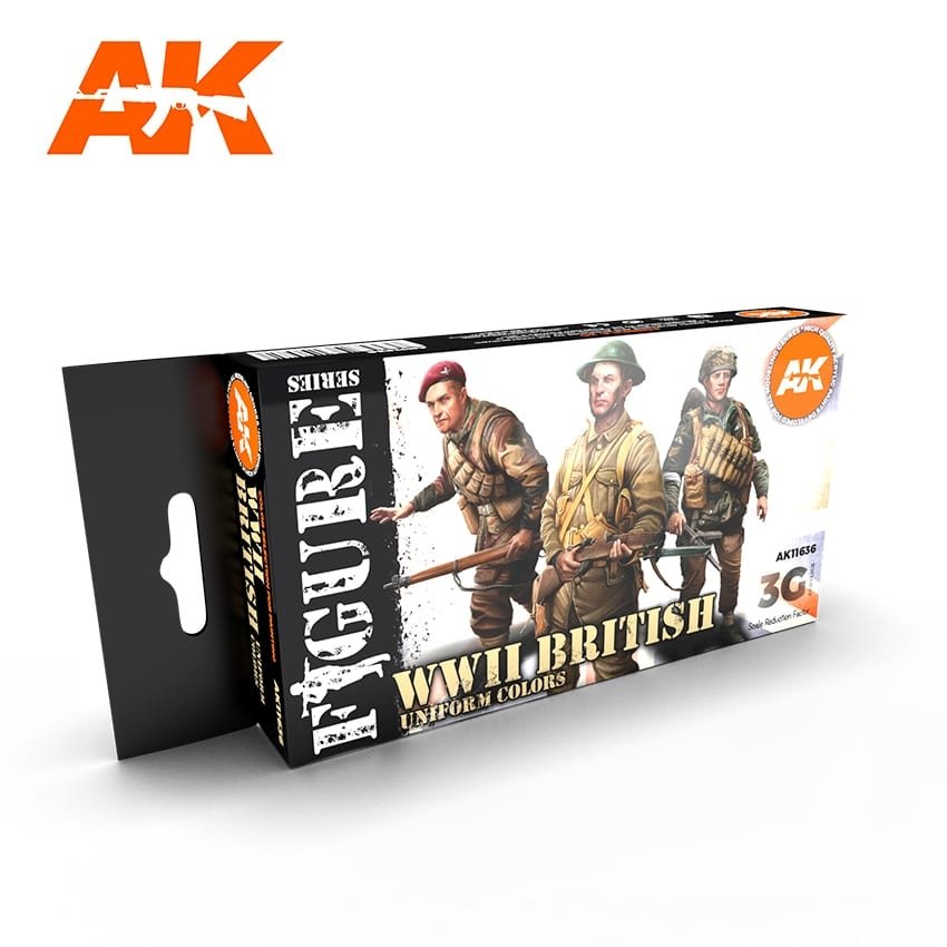 AK Interactive AK11636 COULEURS D&amp;#39;UNIFORME BRITANNIQUES DE LA SECONDE GUERRE MONDIALE