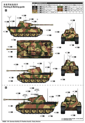 Trumpeter 00928 Allemand Sd.Kfz.171 Panther Ausf.G - Première version 1/16 – image 27