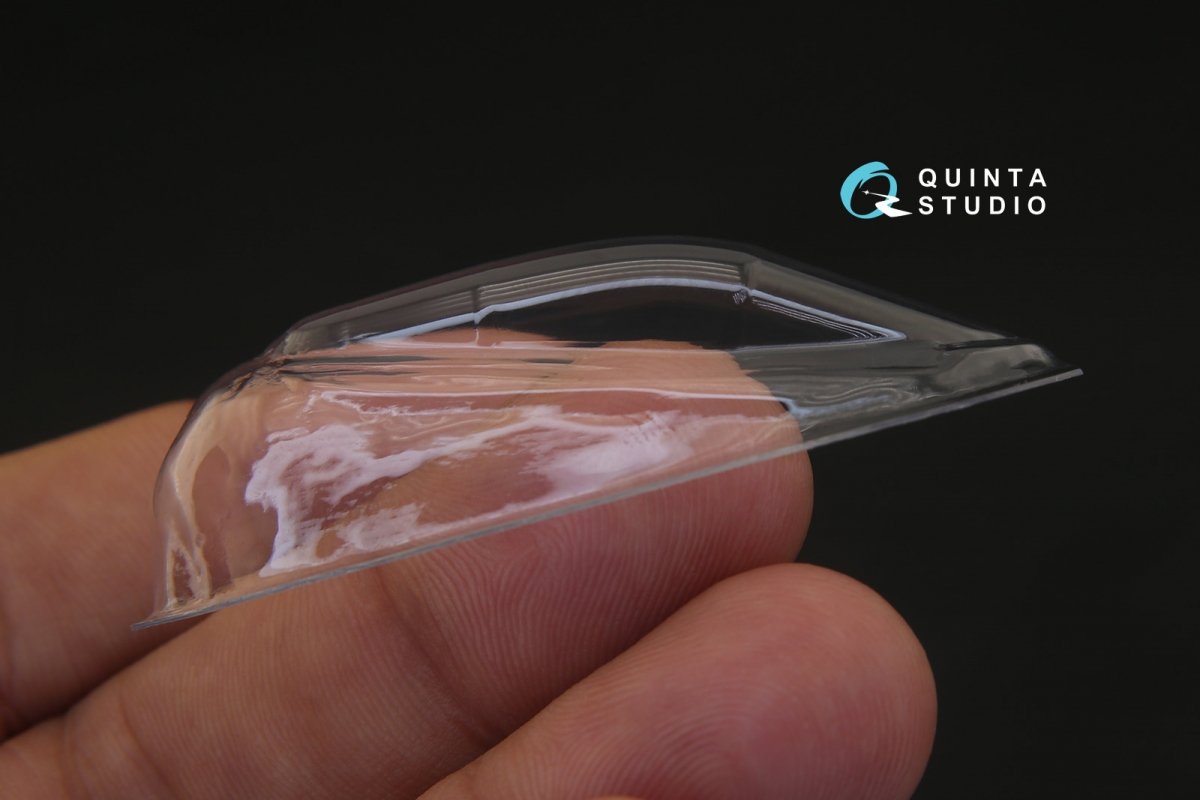 Verrière transparente thermoformée Quinta Studio QC72011 Su-27SM (pour kit Zvezda) 1/72 – image 2