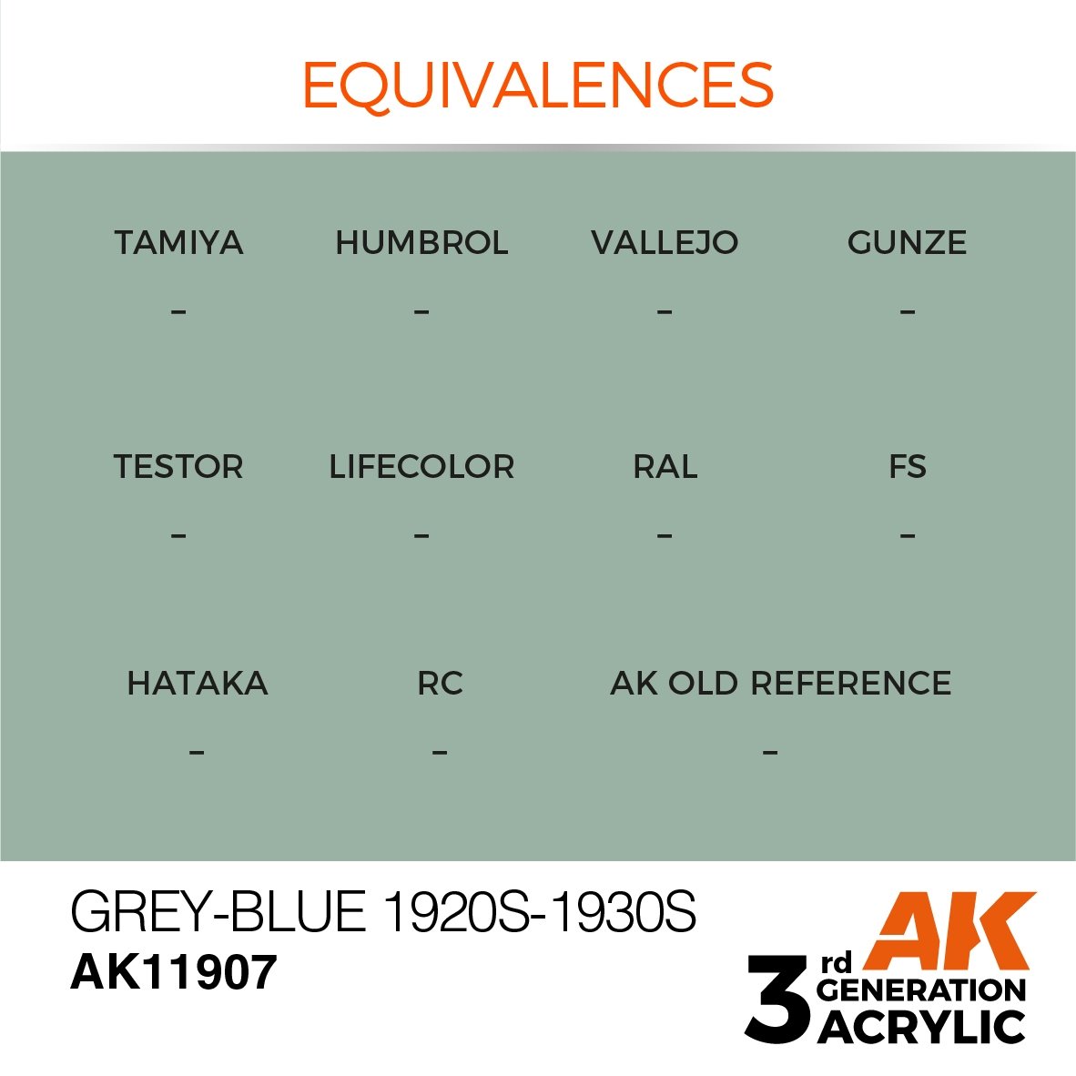AK Interactive AK11907 GRIS-BLEU ANNÉES 1920-1930 – AIR 17 ml – immagine 3