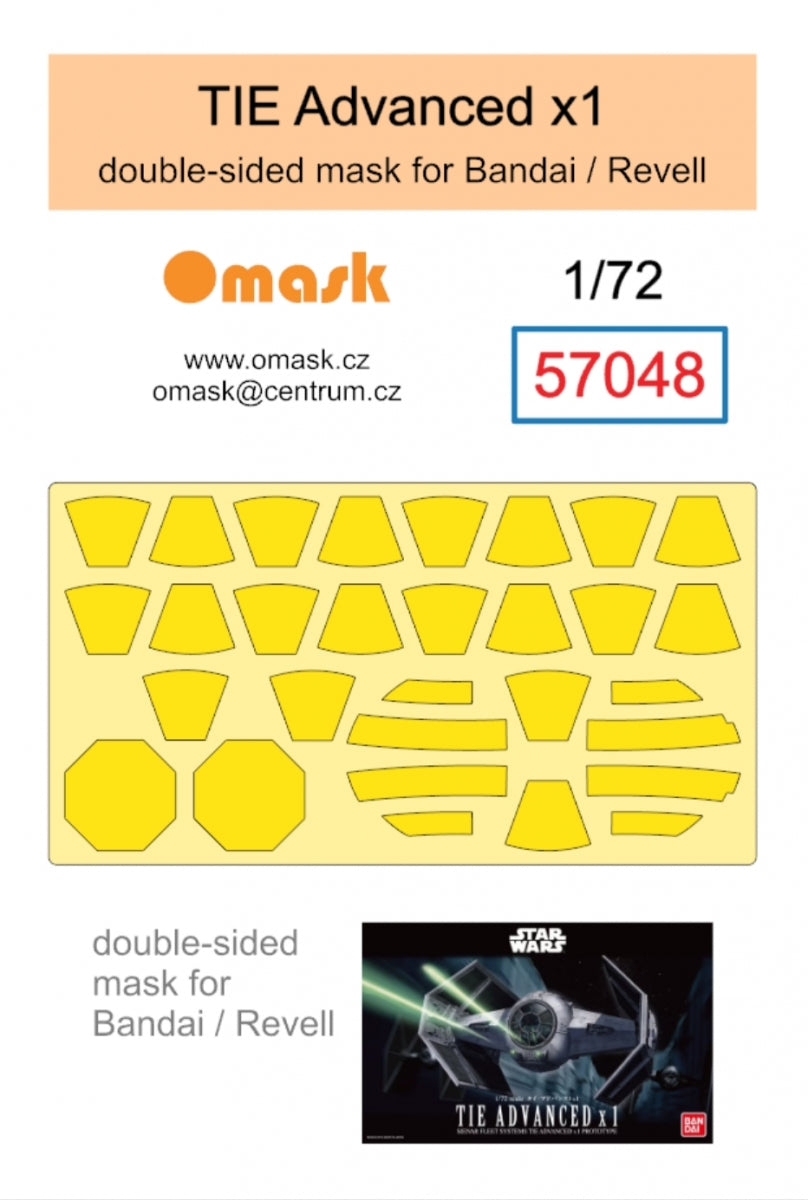 Masque double face Omask 57048 TIE Advanced x1 (pour Bandai/Revell) 1/72