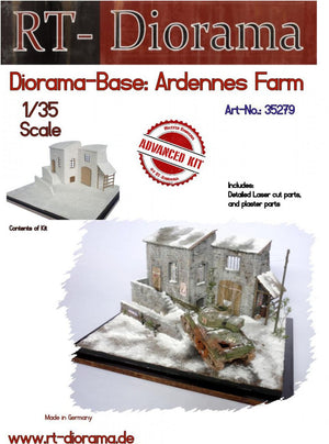 RT-Diorama 35279 Socle de diorama : Ferme des Ardennes 1/35