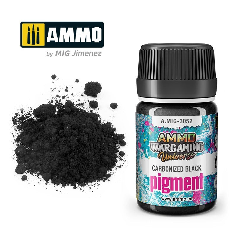 AMMO par Mig Jimenez 3052 Pigment Noir Carbonisé 35ml