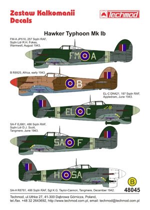 Techmod 48045 - Hawker Typhoon IB 1/48 – Bild 2