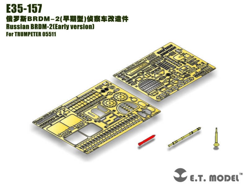 ET Modèle E35-157 BRDM-2 russe (version initiale) (Pour TRUMPETER 05511) (1/35)