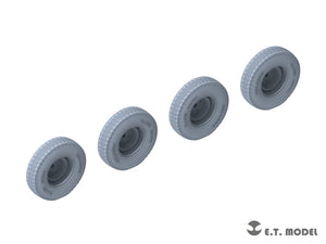 E.T. Model P35-104 WWII German Sd.Kfz.234 Small Diameter Weighted Wheels Type.4 1/35 – zdjęcie 3