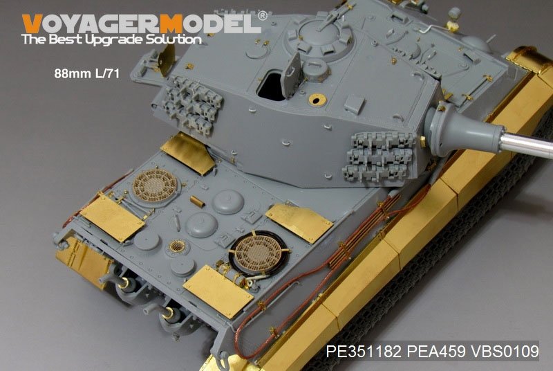 Maquette Voyager PE351182 Char King Tiger allemand de la Seconde Guerre mondiale (tourelle Hensehel) (pour kit DRAGON/ZVEZDA) 1/35 – Bild 14