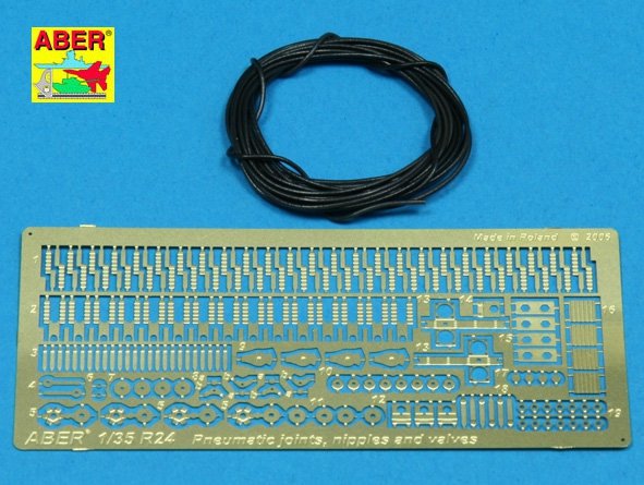 Aber R-24 Pneumatic joints, nipples and valves 1/35