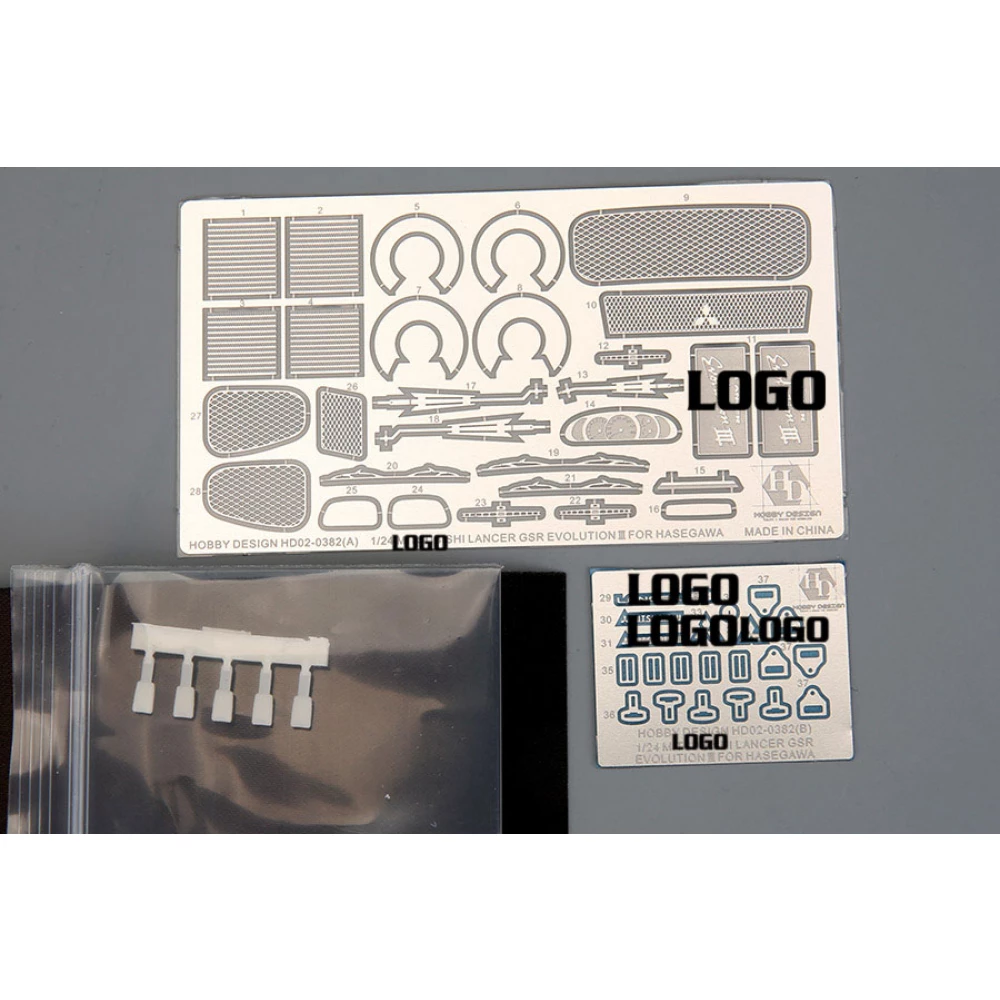Maquette Hobby Design HD02-0382 Mitsubishi Lancer GSR Evolution III (PE + Résine) pour Hasegawa 1/24