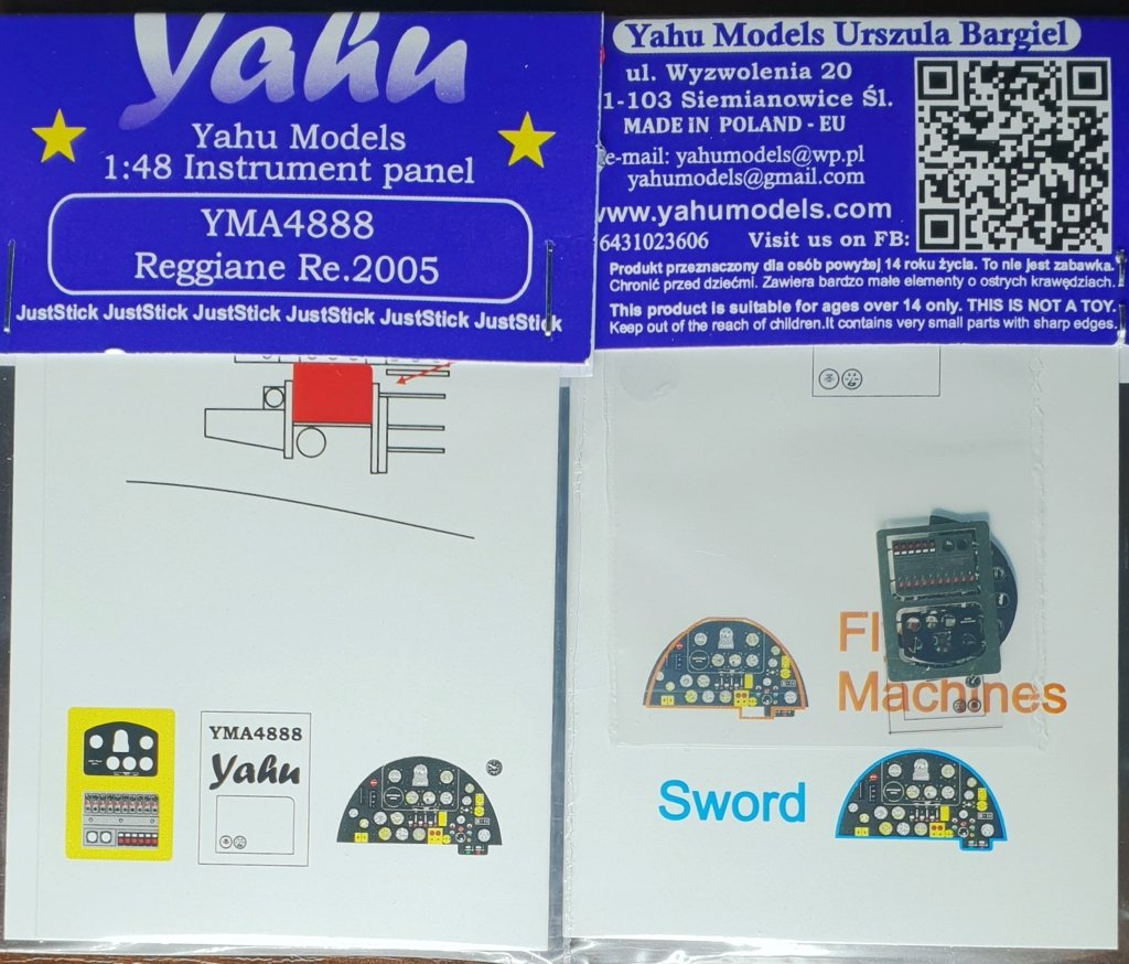 Yahu YMA4888 Reggiane Re.2005 (Épée) 1/48 