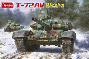 Maquette amusante 35A063 Ukraine T-72AV Char de combat principal ukrainien 1/35
