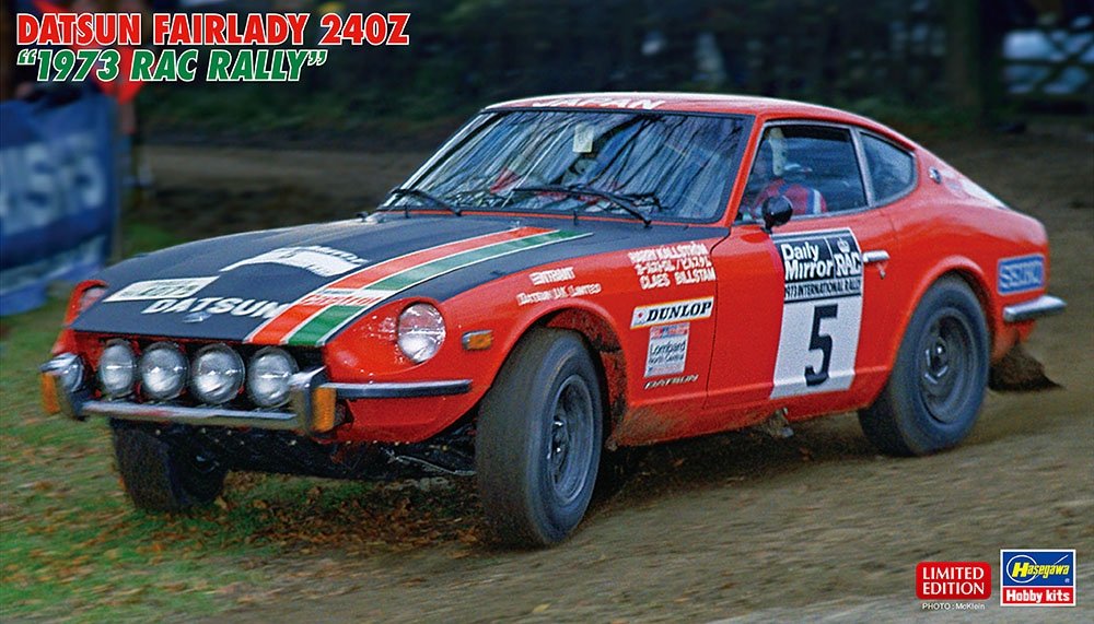 Hasegawa 20555 Datsun Fairlady 240Z "Rallye RAC 1973" 1/24