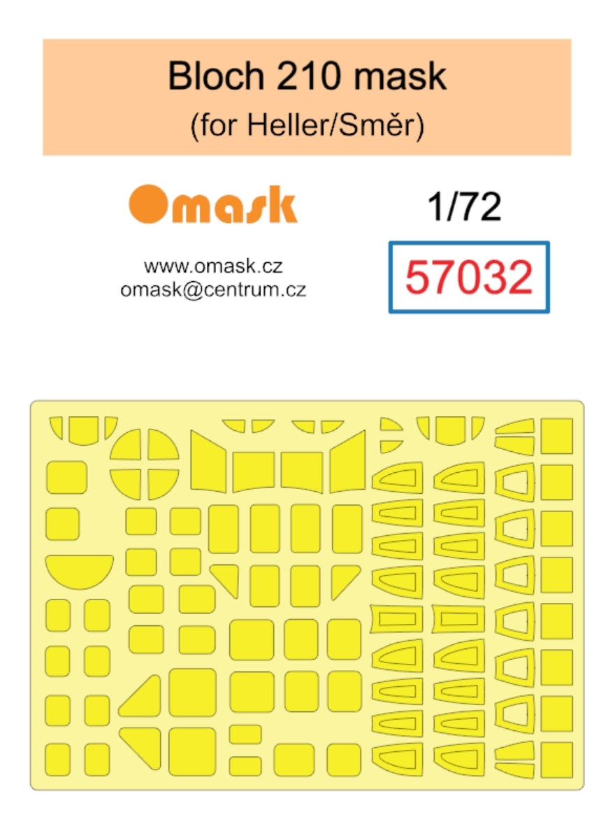Omask 57032 Masque Bloch 210 (pour Heller/Smer) 1/72