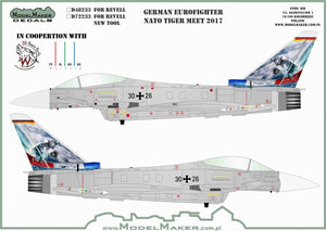 Décalcomanies ModelMaker D48233 Eurofighter allemand OTAN Tiger Meet 2017 1/48