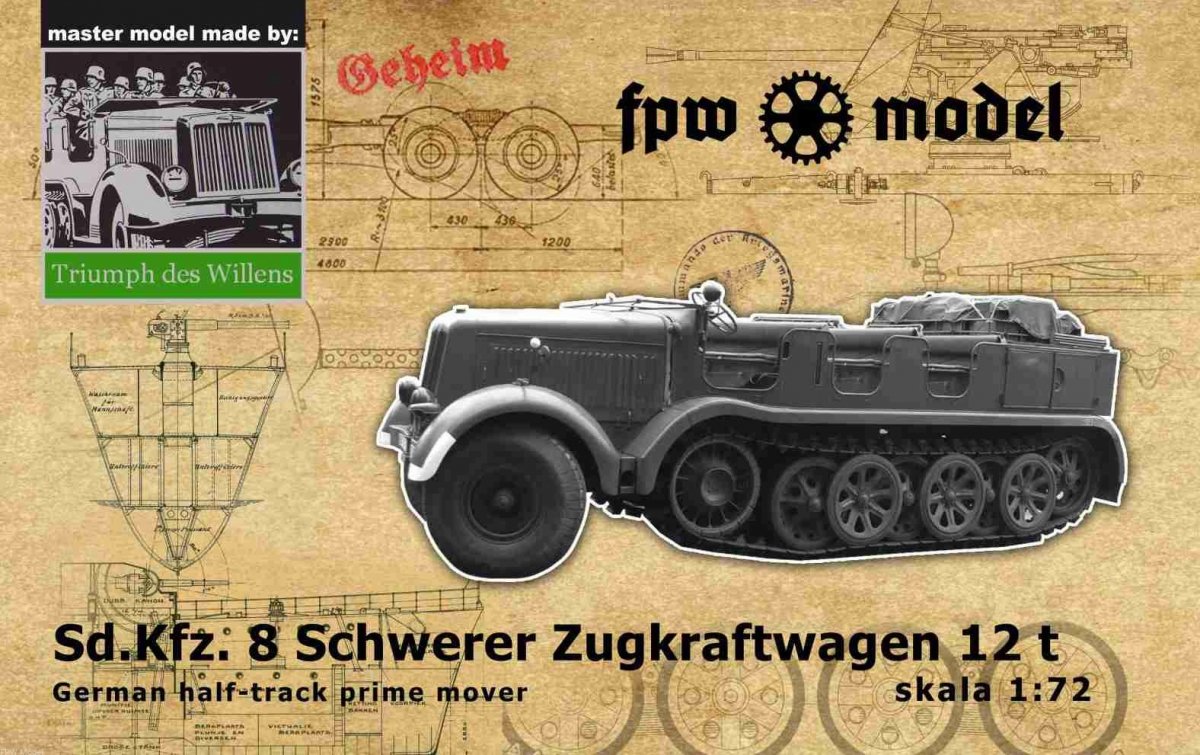 FPW Modèle TDW004 Triumph des Willens - Sd.Kfz. 8 DB 10 1/72