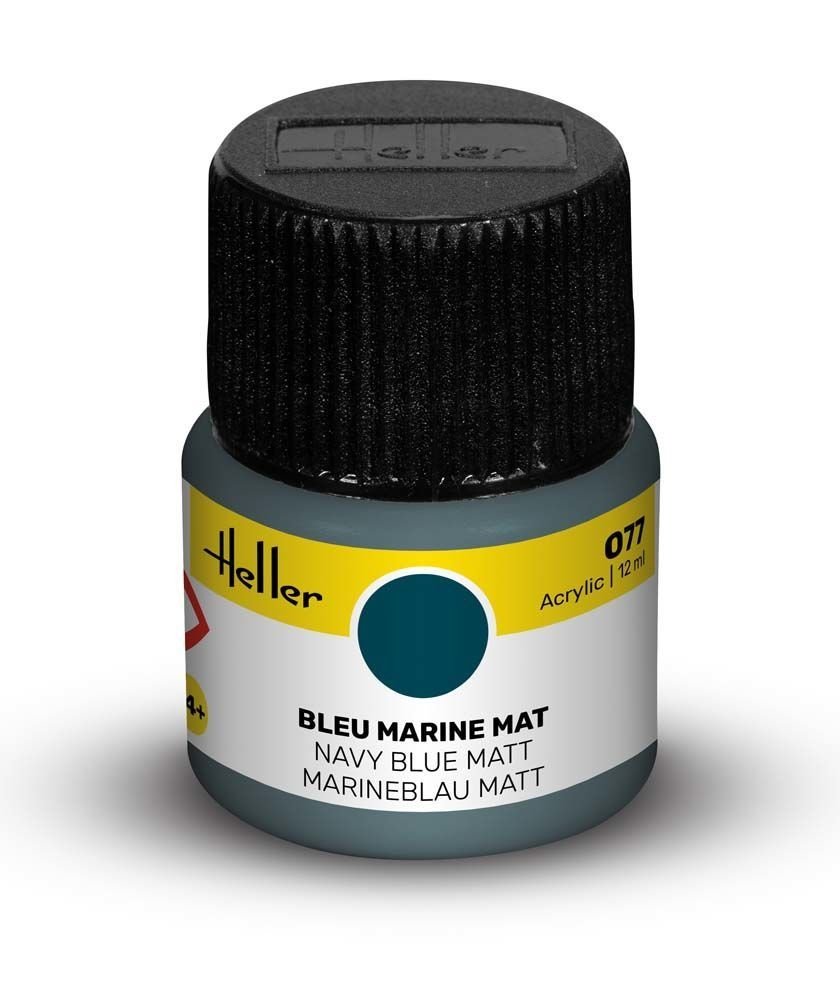 Heller 9077 077 Bleu marine mat 12 ml
