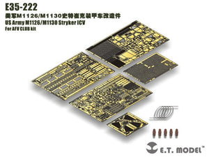 ET Model E35-222 US Army M1126/M1130 Stryker ICV (Pour kit AFV CLUB) (1/35)