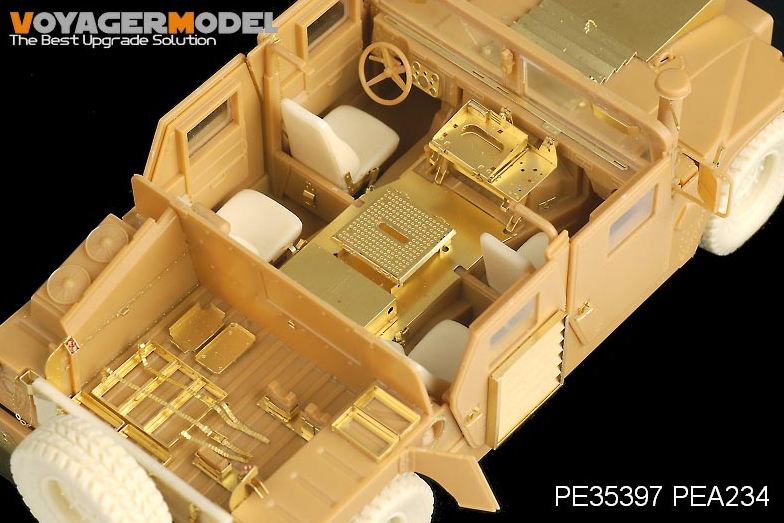 Maquette Voyager PEA234, famille Humvee USMC moderne, sièges à dossier haut avec ceintures de sécurité (4 CHOIX) (POUR BRONCO) 1/35 – Bild 3