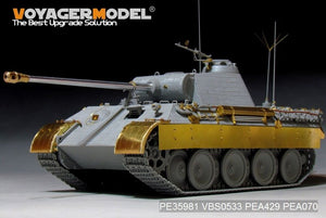 Maquette Voyager PE35981 Char Panther A allemand de la Seconde Guerre mondiale (modèle de base) pour TAKOM au 1/35 – Bild 3