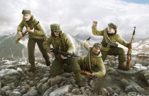 Zvezda 3599 DIVISION GEBIRGSJAEGER. EDELWEISS SECONDE GUERRE MONDIALE (1/35)