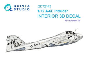 Intérieur coloré imprimé en 3D sur papier décalcomanie pour A-6E Intruder (Trumpeter) de Quinta Studio QD72143, échelle 1/72