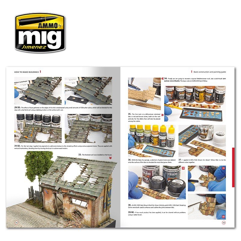 AMMO de Mig Jimenez 6135 COMMENT CONSTRUIRE DES BÂTIMENTS. GUIDE DE CONSTRUCTION ET DE PEINTURE DE BASE (Anglais) – image 3