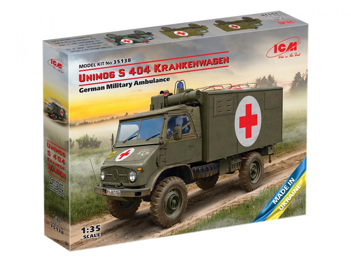 ICM 35138 Unimog S 404 Krankenwagen Ambulance militaire allemande 1/35 – image 2