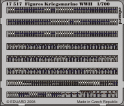 Eduard 17517 Figurines Kriegsmarine Seconde Guerre Mondiale 1/700