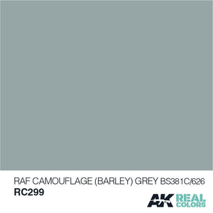 AK Interactive RC299 RAF CAMOUFLAGE (BARLEY) GRIS BS381C/626 – 10ML – immagine 2