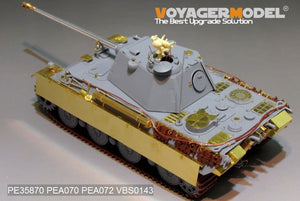 Plan de conception de base du prototype de Panther II allemand de la Seconde Guerre mondiale, modèle Voyager PE35870, pour AMUSING HOBBY, échelle 1/35 – imagen 3