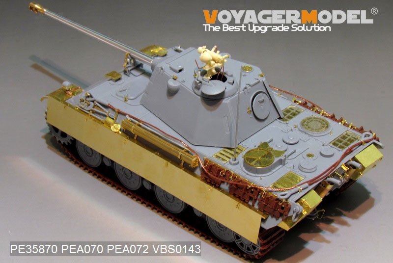 Plan de conception de base du prototype de Panther II allemand de la Seconde Guerre mondiale, modèle Voyager PE35870, pour AMUSING HOBBY, échelle 1/35 – imagen 3