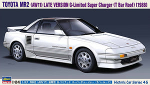 Hasegawa HC45 TOYOTA MR2 (AW11) VERSION TARDIVE G-Limited Super Charger 1/24
