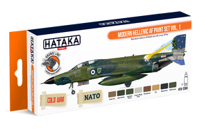 Hataka HTK-CS68 ORANGE LINE – Coffret de peintures Modern Hellenic AF vol. 1 8x17ml