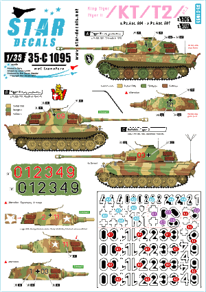 Star Decals 35-C1095 King Tiger / Tiger II n° 3 1/35