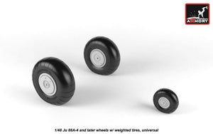 Armory Models AW48202 Junkers Ju 88 late wheels w/ weighted tires 1/48 – zdjęcie 4