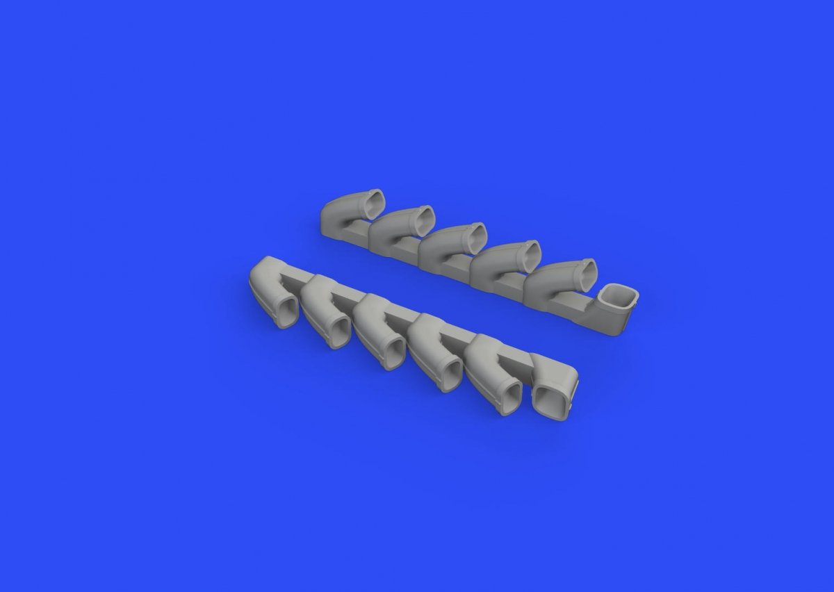 Eduard 648588 Pots d&amp;#39;échappement Il-2 1/48 TAMIYA