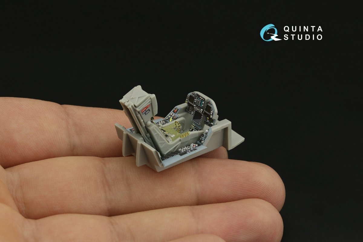 Intérieur imprimé en 3D et coloré sur papier décalcomanie Quinta Studio QD48278 F/A-18A++ (HobbyBoss) 1/48 – image 13