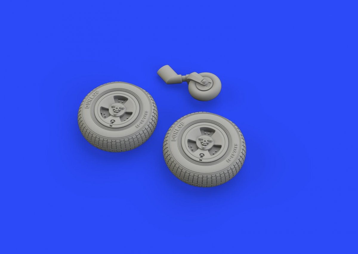 Eduard 648469 Spitfire Mk. XIV wheels - 3spoke 1/48 AIRFIX – zdjęcie 3