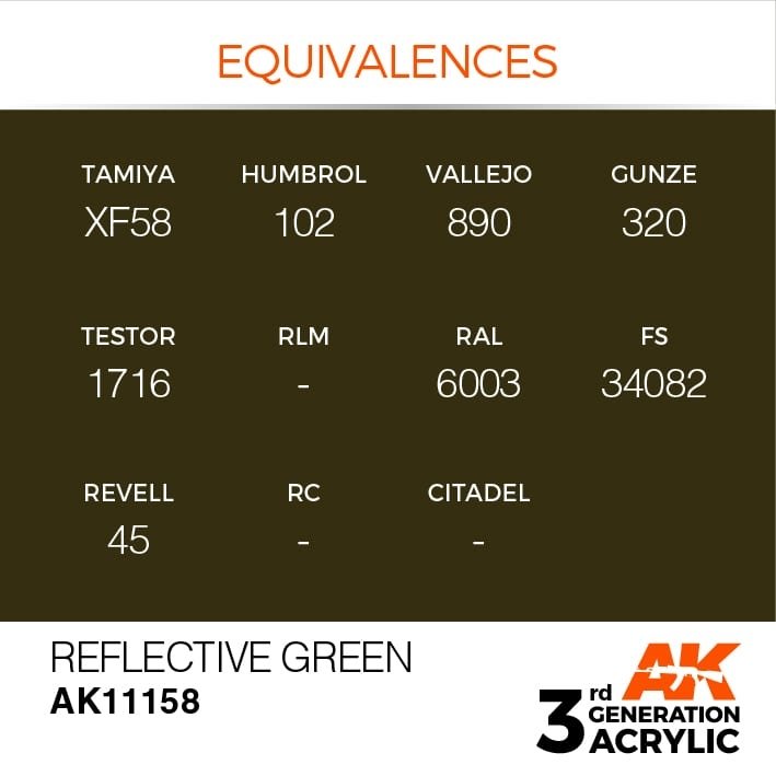 AK Interactive AK11158 VERT RÉFLÉCHISSANT – STANDARD 17 ml – image 3