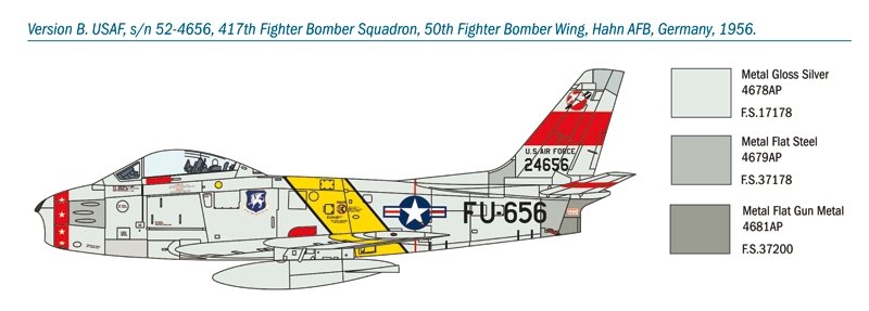 Italeri 1426 F-86F Sabre 1/72 – immagine 4