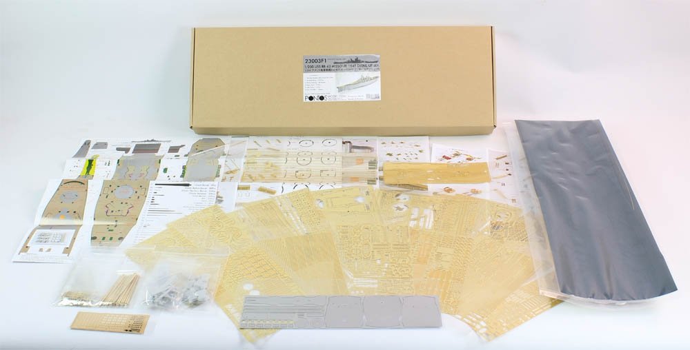 Pontos 23003F1 USS BB-63 Missouri 1945 Ensemble de détails (Pont en bois teinté bleu 20B) (1/200)  – image 2