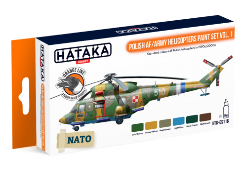 Hataka HTK-CS116 Kit de peinture polonais AF / Army Helicopters vol. 1 6x17ml