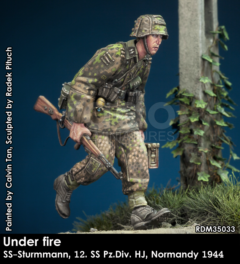 RADO Miniatures RDM35033 Sous le feu. W-SS Sturmmann, 12. SS-Pz.Div. HJ, Normandie 1944 1/35 – Bild 3