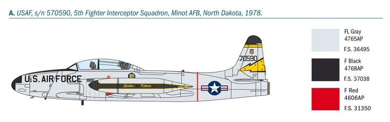 Italeri 1444 T-33A SHOOTING STAR 1/72  – immagine 10