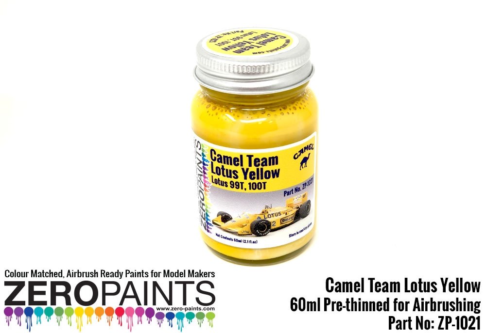 Peinture Zero Paints ZP-1021 Team Camel Lotus Yellow (99T -100T) 60 ml